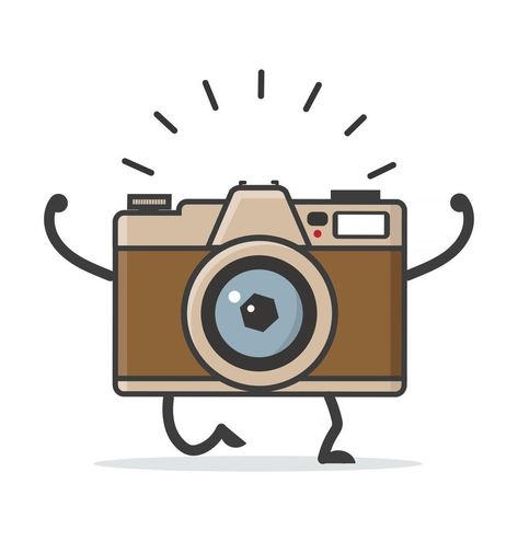 Cartoon camera vector sign Flat style Camera Cartoon Drawing, Camera Character, Cartoon Camera, Camera Vector, Camera Illustration, Camera Cartoon, Camera Drawing, Film Logo, Cute Camera