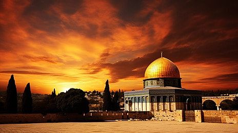 Sunset Mosque, Isra Wal Miraj, Mosque Sunset, Islamic Masjid, Al Isra, Mosque Background, Isra Miraj, Aqsa Mosque, Al Quds