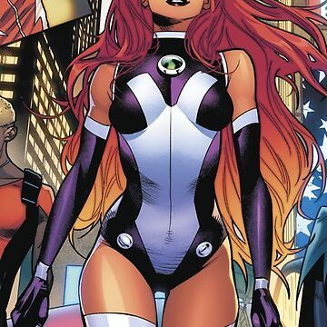 "Starfire" Sticker for Sale by bella1171 | Redbubble Starfire Titans, Starfire Costume, Starfire Comics, Starfire Dc, Super Sons, Nightwing And Starfire, Dc Comics Girls, Marvel And Dc Characters, Black Cat Marvel