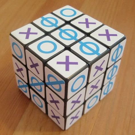 Tik-Tac-Toe Cube – 3x3x3 Rubik’s Cube Rubiks Cube Algorithms, Rubiks Cube Patterns, Rubiks Cube Solution, Rubics Cubes, Twisty Puzzles, Cube Games, Speed Cube, Chinese New Year Design, Rubix Cube