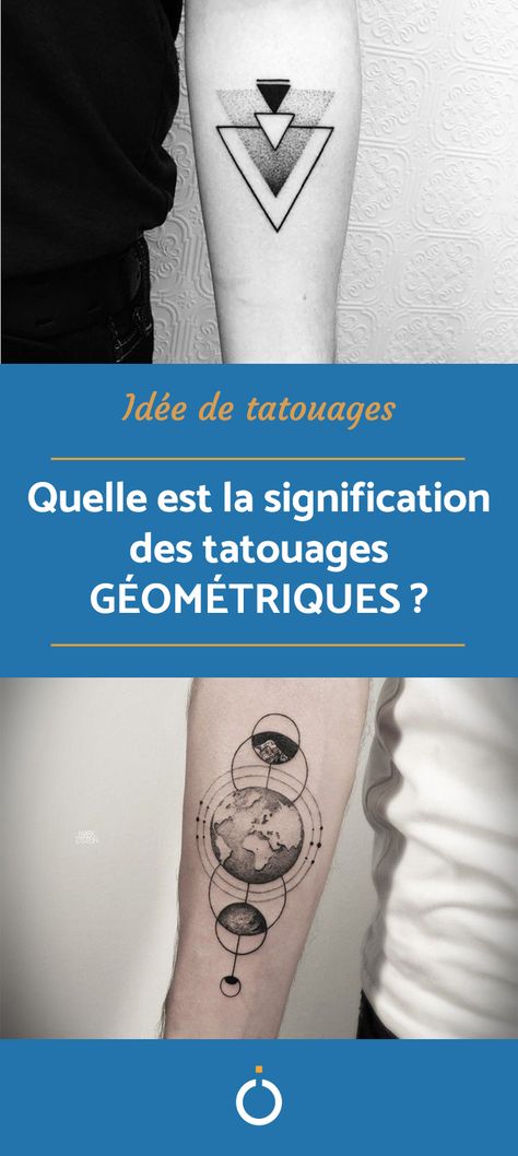 Vous aimez les tatouages géométriques mais vous voulez savoir ce qu'ils signifient ?  #Tatouage #TatouageFemme #TatouageGeometrique #TatouageGeometriqueGraphique #TatouageGeometriqueHomme Geometric Tattoo, Tattoos, Floral