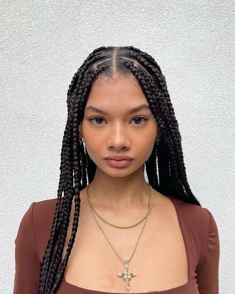 Hannah Mussette, Girl With Pigtails, Braids For Black, Black Hair Care, Braids For Black Women, Hair Reference, Black Braids, American Beauty, Hair Health