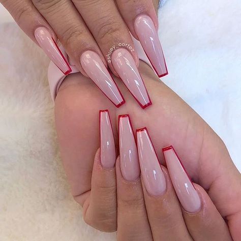 #nailsonfleek hashtag on Instagram • Photos and Videos Nails Outline, Coffin Nails Designs Summer, Coffin Acrylic Nails, Red Acrylic Nails, Christmas Nails Acrylic, Coffin Nails Long, Nail Swag, Acrylic Nails Coffin, Nailed It