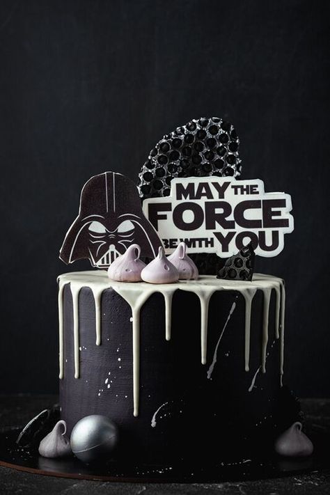 20 Star Wars Adult Party Ideas - The Bash Star Wars Theme Cake Ideas, Star Wars 40th Birthday Cake, Star Wars Adult Party Decorations, May The 40th Be With You Cake, Star Wars 50th Birthday Party Ideas, Star Wars Party For Adults, Star Wars 30th Birthday Party, Star Wars 40th Birthday Ideas For Men, Star Wars Adult Birthday