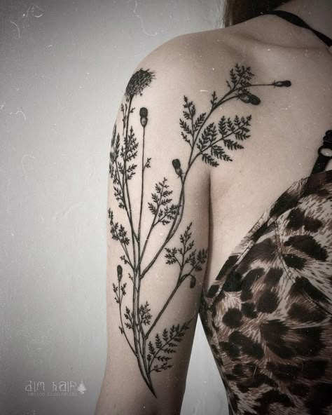 Tropisches Tattoo, Botanisches Tattoo, Plant Tattoos, Botanical Tattoos, Fern Tattoo, Tattoo Nature, Stylish Tattoo, Vine Tattoos, Inspiration Tattoos