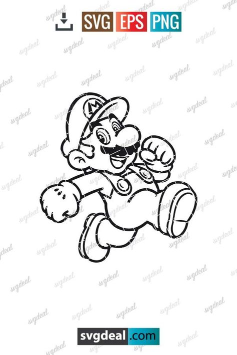 Mario Brothers Svg Mario Svg Free Cricut, Mario Svg Free, Super Mario Svg, Mario Svg, Sonic Birthday Parties, Sonic Birthday, Super Mario Brothers, Cute Cartoon Characters, Mario Brothers