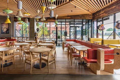 Nando's Zesty Chicken, Chicken Restaurant, Mexican Grill, Chinese Restaurant, Cafe Design, Bold Design, Metropolis, This Is Us, Cafe