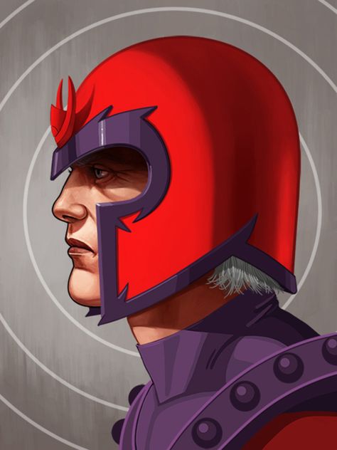 Mike Mitchell x Marvel x Mondo - Magneto Mondo Posters, Poster Marvel, Mike Mitchell, Univers Marvel, Charles Xavier, Marvel Villains, Marvel Posters, Bd Comics, Jack Kirby