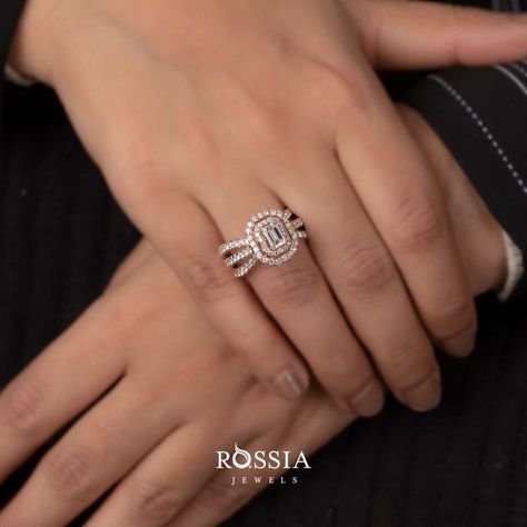 Diamond Ring Solitaire Ring Designs Engagement, Diamond Solitaire Ring Designs, Ring Designs Engagement, Solitaire Ring Designs, Emerald Cut Solitaire Ring, Latest Gold Ring Designs, Symbol Of Grace, Emerald Cut Solitaire, Diamond Mangalsutra