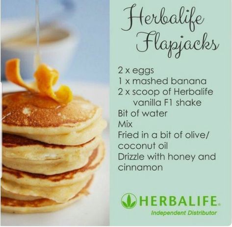 Herbalife Pancake Recipe, Herbalife Snack Ideas, Herbalife Waffles, Herbalife Pancakes, Pre Workout Drink, Nutrition Day, Herbal Life Shakes, Herbalife Meal Plan, Herbalife Diet