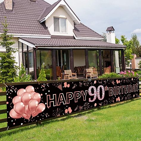 90th Birthday Banner, 70th Birthday Banner, 60th Birthday Banner, 50th Birthday Banner, 40th Birthday Banner, 60th Birthday Party Decorations, 80th Birthday Decorations, Indoor Banner, 16th Birthday Decorations