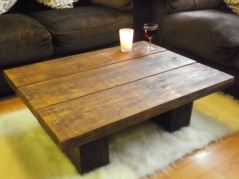 Random Furniture, Round Ottoman Coffee Table, Wood Coffee Table Design, Dark Wood Coffee Table, Cherry Table, Woodworking Decor, Diy Farmhouse Coffee Table, Rock Fireplace, Austin Apartment