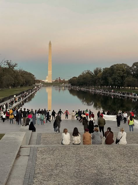 #dc #washing #protest #pencil #sunset Washington Dc Field Trip, Washington Dc School Trip, Dc School Trip, Washington Dc Vacation, Dc Vacation, Beautiful America, Glossier Girl, Dc Trip, Dc Travel