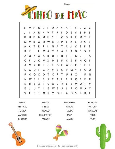 Fiesta Activities For Kids, Mexico Art Projects For Kids, Cinco De Mayo Activities For Students, Cinco De Mayo Games For Kids, Cinco De Mayo Activities For Kids, Cinco De Mayo Crafts For Kids, Cinco De Mayo For Kids, Mexican Words, Mexican Festival