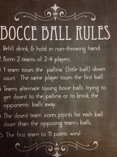 Printable Bocce Ball Rules Bocce Court Backyard, Bocce Ball Court, Bocce Court, Outside Games, Bocce Ball, Garden Games, Yard Games, Backyard Games, Lawn Games