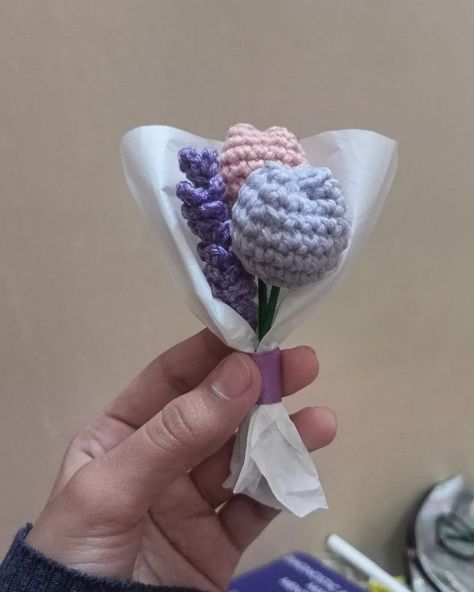 Crochet mini bouquet that blooms all year round 🌷💜 . .. . #CrochetCreations #crochet #handmade #fyp #explore #onlineshopping #motivation #positivity Mini Bouquet Crochet, Mini Crochet Bouquet, Crochet Mini Bouquet, Mini Bouquet, Crochet Bouquet, Mini Crochet, Crochet Handmade, Crochet Flower, Crochet Flowers