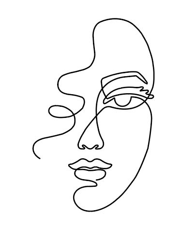 Makeup Artist Cards, Contour Line Drawing, Single Line Drawing, Line Art Tattoos, Easy Doodle Art, Line Art Design, Art Line, Abstract Tattoo, Online Wall Art