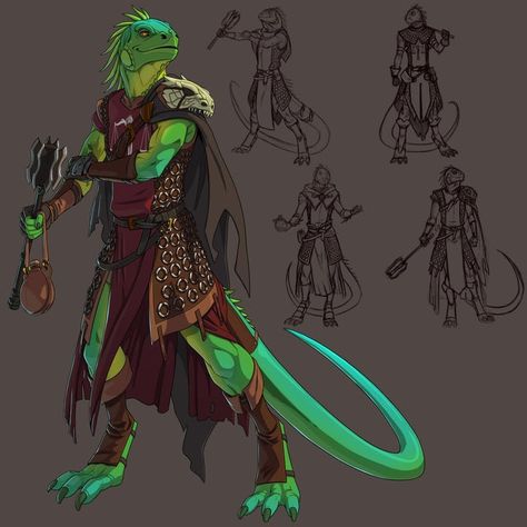 [OC] Zzadrix, the lizardfolk grave cleric.: characterdrawing Lizard Folk, Grave Cleric, Dnd Dragonborn, Fantasy Races, Dungeons And Dragons Characters, Dnd Art, Fantasy Rpg, Fantasy Inspiration, Elder Scrolls