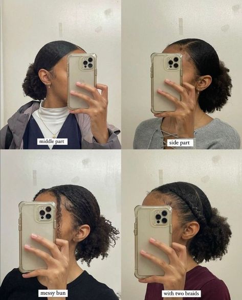 Cabello Afro Natural, Low Buns, Hairstyles Inspiration, Natural Hair Bun Styles, Protective Hairstyles For Natural Hair, Quick Natural Hair Styles, Girls Natural Hairstyles, 4c Natural, Pelo Afro