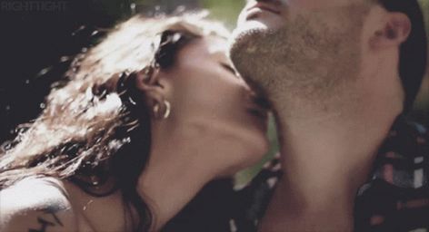 Neck Bite GIF - Neck Bite Kisses - Discover & Share GIFs Intimate Gif, Kiss Him Not Me, Romantic Kiss Gif, Romantic Kiss, Sweet Kisses, Cute Couples Kissing, Kissing Couples, Charles Bukowski, Bukowski