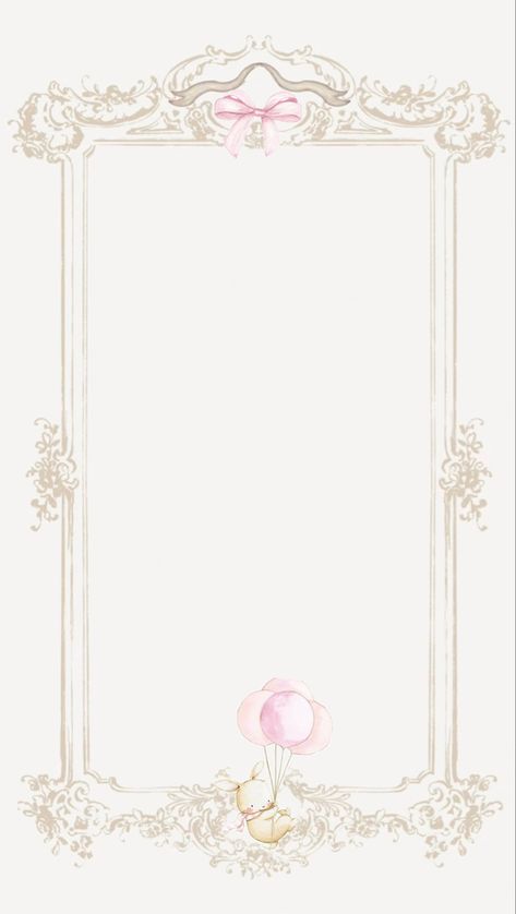 Cute Frames Aesthetic, Coquette Party Invitation, Coquette Invitation Template, Coquette Birthday Invitation, Coquette Invitation, Stiker Journal, Cuadros Aesthetic, Iphone Background Ideas, Bday Decoration