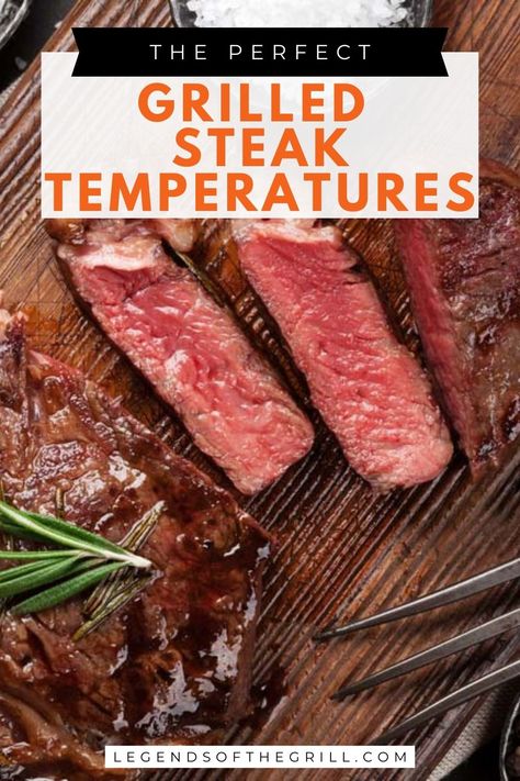 Unlock the secrets to grilling the perfect steak with our easy-to-follow temperature guide! From rare to well-done, get your steak just right every time. #SteakCooking #GrillMasters #PerfectSteak #BBQSkills Steak Temperature Guide, Steak On Gas Grill, Different Cuts Of Steak, Bbq Techniques, Cuts Of Steak, Steak Temperature, Grilling The Perfect Steak, Grilling Guide, The Perfect Steak