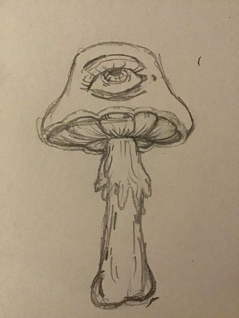 Drawing Ideas Creative, Trippy Mushroom, Trippy Drawings, 100k Followers, Indie Drawings, Meaningful Drawings, Minimalist Tattoos, Easy Doodles Drawings, Easy Drawings Sketches