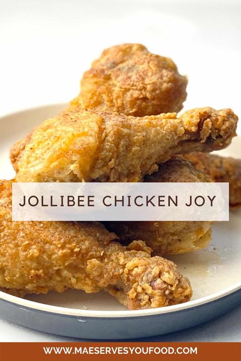 Jolly Bee Fried Chicken, Jollibee Copycat Recipes, Jollibee Chicken Recipe, Jollibee Fried Chicken Recipe, Jollibee Recipe, Jollibee Fried Chicken, Filipino Fried Chicken Recipe, Jollibee Chicken Joy, Filipino Fried Chicken