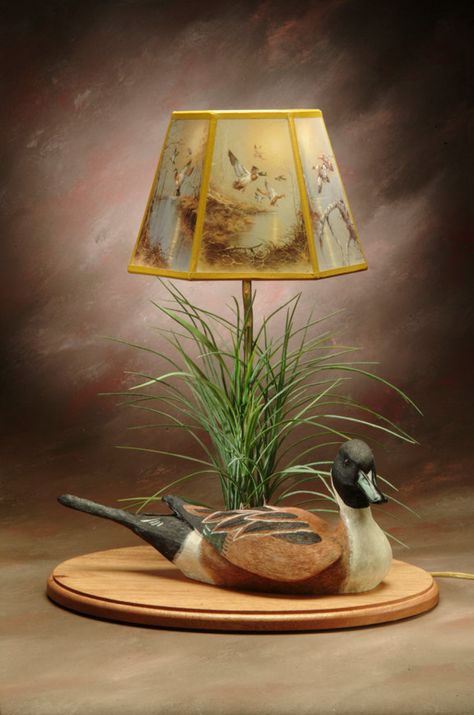 Hunting Living Room Decor, Hunting Theme Room, Duck Decoy Decor, Duck Hunting Decor, Den Decorating Ideas, Ducks Art, Country Fishing, Hunting Nursery, Fishing House