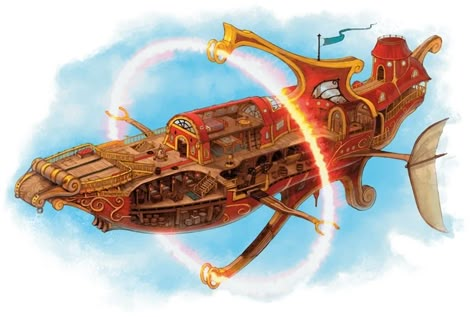 Elemental airship | Eberron Wiki | Fandom Spelljammer Ships, Sky Ship, Airship Art, Flying Ships, Fantasy Ships, Fantasy Vehicles, Steampunk Vehicle, Flying Ship, Air Ship