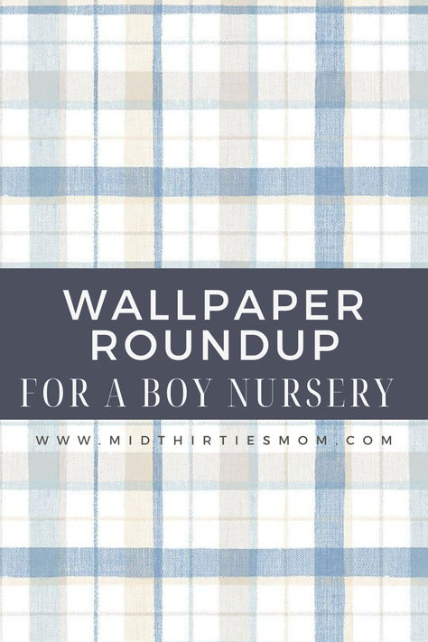 Boy Nursery With Wallpaper, Boys Nursery Wallpaper, Boy Nursery Blue, Wallpaper Boys Room, Baby Boy Wallpaper, Baby Boy Nursery Wallpaper, Boy Nursery Wallpaper, Nursery Wallpaper Boy, Plaid Nursery