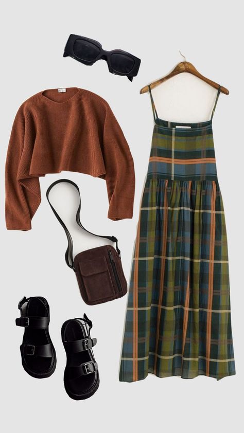 Autumnal outfit for a casual trip to the garden centre #outfit #fallaesthetic #fall Garden Centre Outfit, Artisan Aesthetic Outfit, Autumn Tea Party Outfit, Outfit Ideas Cottagecore Grunge, Fairy Fall Outfits, 90s Autumn Outfits, Edinburgh Outfits Summer, Garden Outfit Aesthetic, Fall Cottagecore Outfits