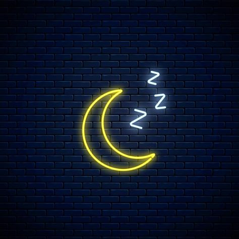 Glowing neon sleepy moon icon with zzz s... | Premium Vector #Freepik #vector #moon-logo #night-logo #moon-star #sleep-background Sleep Zzz Icon, Zzz Sleep Art, Sleep Background, Sleep Icon, Zzz Icon, Moon Close Up, Sleep Logo, Zzz Sleep, Yellow Cloud