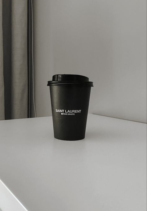 Black Coffee Cup Aesthetic, Coffee Black Aesthetic, Saint Laurent Coffee, Coffee In Paris, Business Card Design Minimalist, Collage Photos, Coffee Aesthetics, Neutral Aesthetic, French Cafe