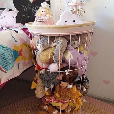 I am off to Kmart to grab this! The stuffed puppies are taking over!!! Toys Storage Ideas, Kmart Styling, Kmart Decor, Kmart Australia, Kmart Hacks, Small Kids Room, Trendy Toys, Toys Storage, Bamboo Tray