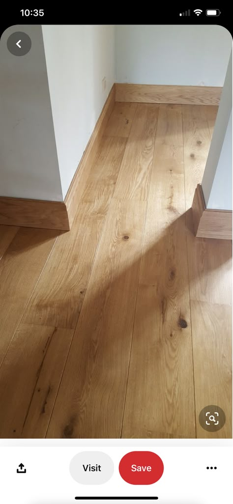 Wooden Skirting Board Ideas, Wooden Skirting Boards, Floor Skirting Ideas, Oak Baseboards, Wood Skirting Boards, Wooden Skirting, Oak Wooden Flooring, Oak Skirting Boards, Wooden Skirting Board