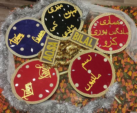 Nikkah Props Handmade, Dholki Props Ideas, Shadi Props Ideas, Mehndi Props Ideas For Bride, Shadi Props, Dholki Props, Mehndi Props Ideas, Mehendi Props, Wedding Props Ideas