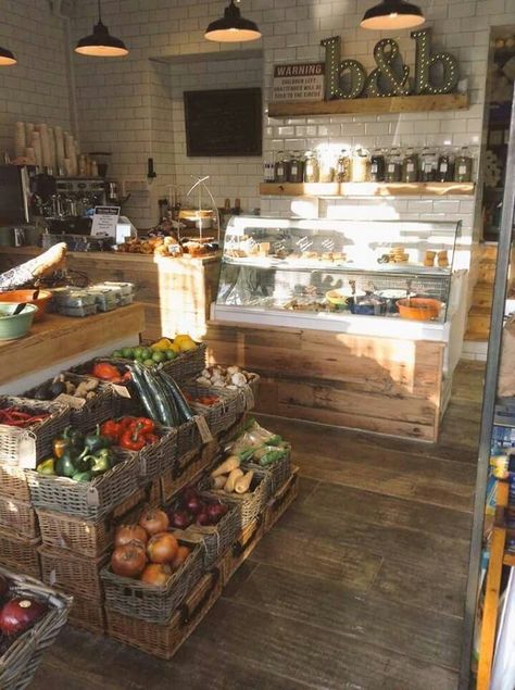 Indoor Farmers Market Design, Farm To Table Restaurant Design, Farm Shop Display, Small Market Store Design, Market Store Ideas, General Store Ideas Small Towns, Farm Shop Ideas, Mini Market Store Ideas, Modern General Store