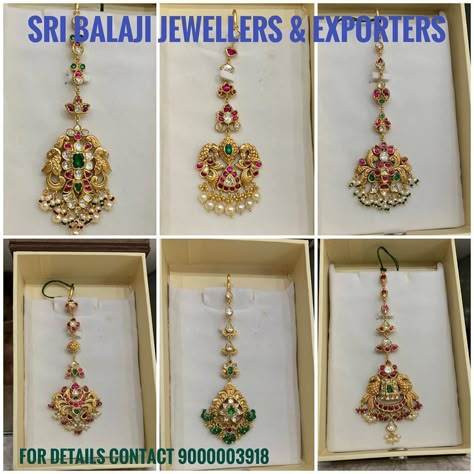 Antique gold maang tikka designs photo Gold Maang Tikka Designs, Gold Maang Tikka, Maang Tikka Design, Tikka Designs, 22 Carat Gold Jewellery, Tikka Jewelry, Maang Tika, Neck Pieces Jewelry, Black Beads Mangalsutra Design