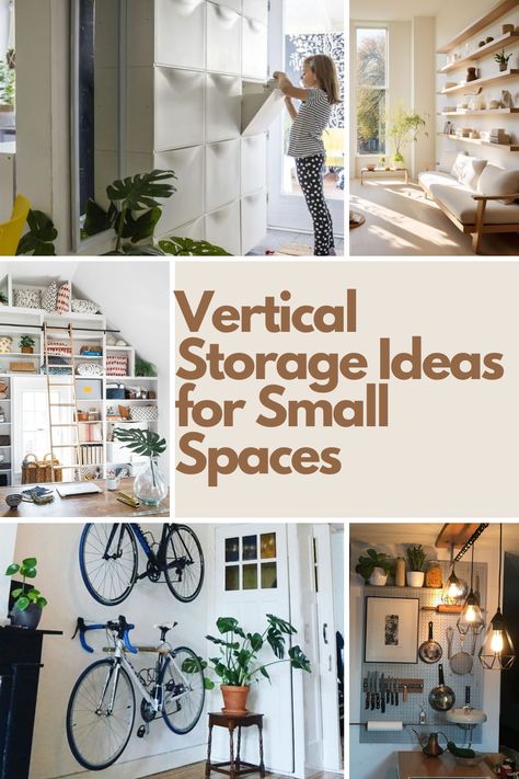 Maximize every inch of your small space with these 30 brilliant vertical storage solutions! From floating shelves and tall dressers to wall hooks and over-the-door organizers, these ideas will help you declutter and stay organized without sacrificing space. Perfect for tiny apartments or compact homes, these creative tips make the most of your walls and vertical space. Explore the full list and transform your small space into a tidy, functional haven! Rubbermaid Wall Shelves, Creative Space Saving Ideas, Storage On Wall Ideas, Wall Mounted Storage Bedroom, Vertical Storage Bedroom, Narrow Wall Storage Ideas, Small Space Dresser Ideas, Narrow Cupboard Storage, Using Vertical Space