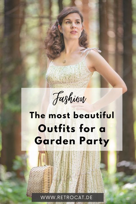 Outfits for a garden party: Fashion inspiration for garden parties. Garden Party Outfit Plus Size, Garden Party Outfits For Women, Lawn Party Outfit, Garden Party Outfits, Semi Formal Outfits For Women, Parisian Garden, Red And White Outfits, Garden Party Outfit, Party With Friends