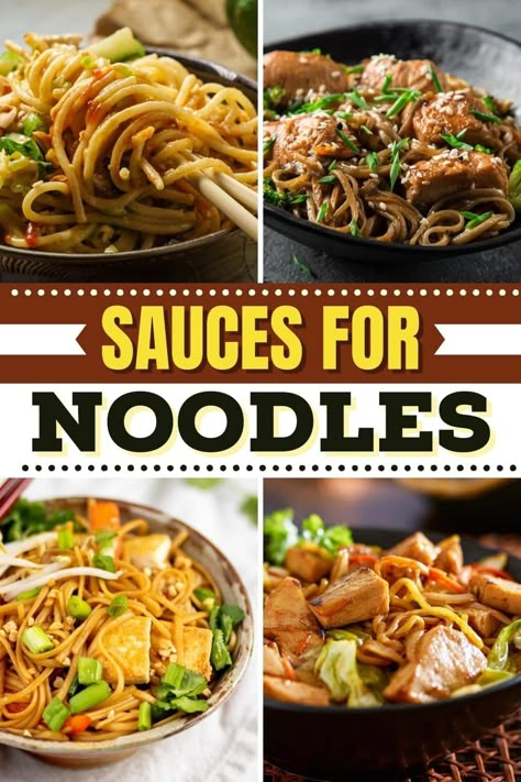 Sauce For Ramen Noodles Recipe, Sauce For Chinese Noodles, Asian Sauce Recipes Noodles, Chinese Noodle Sauce Recipe, Lo Mein Sauce Easy, Stir Fry Sauce For Noodles, Korean Sauce For Noodles, Angel Hair Lo Mein, Easy Asian Sauce Recipes