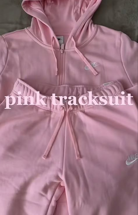 Calm Outfits, Nike Sets, Pink Tracksuit, Nike Set, Nike Tracksuit, Swag Outfits For Girls, Fun Pants, Lazy Day Outfits, Cute Preppy Outfits