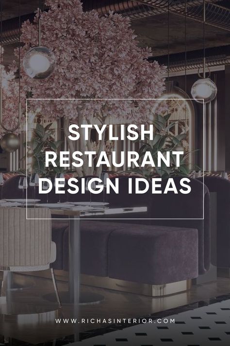 Although commercial, these stylish restaurants and cafes can easily inspire the design of your personal spaces, through texture, lighting, seating and more. From refined cafes, to bright bohemian spots, these unique restaurants are layered and thoughtful, providing the perfect inspiration for your own restaurant redesign. #luxuryrestaurantdesing #restaurantdesign #luxurycafedecorations #cafedecorations #restaurantdecorations Luxury Restaurant Interior Design Modern, Moody Restaurant Interior, Small Restaurant Interior Design Modern, Restaurant Bar Design Ideas, Casual Restaurant Interior Design, Trendy Restaurant Design, Industrial Cafe Interior Design, Restaurant Concept Ideas, Unique Restaurant Interior