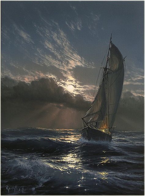 Marine Art by Marek Ruzyk Magnificent Hyperrealistic Oil Paintings Capture the Glory of Ships at Sea Tre Kunst, Navi A Vela, Graffiti Pictures, Old Sailing Ships, Maritime Art, Marine Art, Ship Drawing, Sailing Vessel, Ship Paintings