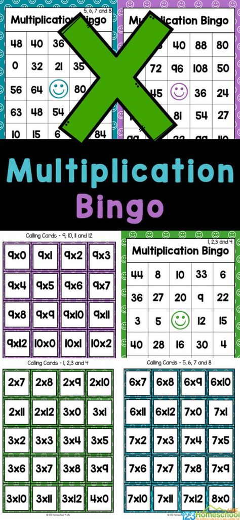 Are you looking for a fun way to practice and review your multiplication facts? This free printable multiplication bingo is just what you've been looking for! Use this Multiplication BINGO game with 2nd grade, 3rd grade, and 4th grade students who are working on multiplying to 12. Simply print the multiplication math bingo and you are ready to play and learn! Multiplication Bingo Free Printable, Multiplication Bingo, 4th Grade Multiplication, Math Bingo, Printable Math Games, Free Games For Kids, Math Games For Kids, Math Multiplication, Play And Learn