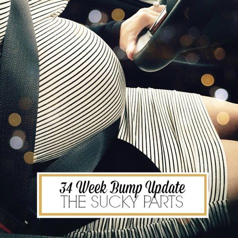 Pregnancy Update - 34 Weeks and the parts that are sucky #pregnancyproblems #thirdtrimester| Honey We're Home 34 Week Pregnancy, 35 Weeks Pregnant, 34 Weeks Pregnant, Baby Is Coming, Baby Bump Photos, Pregnancy Problems, Bump Photos, 3rd Trimester, Second Pregnancy