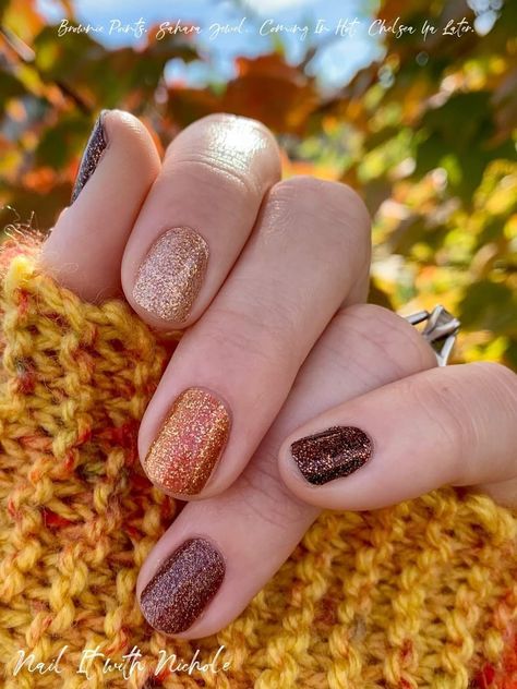 Colorstreet Nail Ideas, Cool Nail Polish, Nails Color Street, Fall Nails Ideas, Nail Color Combos, Fingernail Designs, Fall Gel Nails, Fall Nail Art Designs, Cute Gel Nails