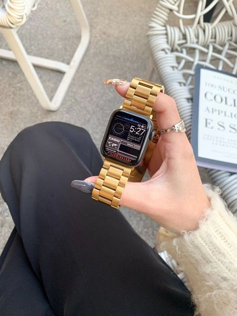 Series 8 Ultra, Gold Apple Watch Band, Classic Car Photoshoot, Handmade Watch Bands, Rose Gold Apple Watch, Apple Watch Bracelets, Apple Watch 1, Gold Apple Watch, Gold Apple