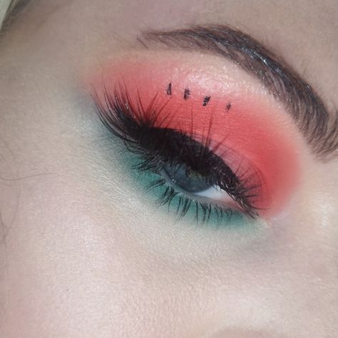 Watermelon Makeup, Fruit Makeup, Caribbean Party, Watermelon Summer, Summer Watermelon, Summer Vibes, Watermelon, Makeup Looks, Make Up